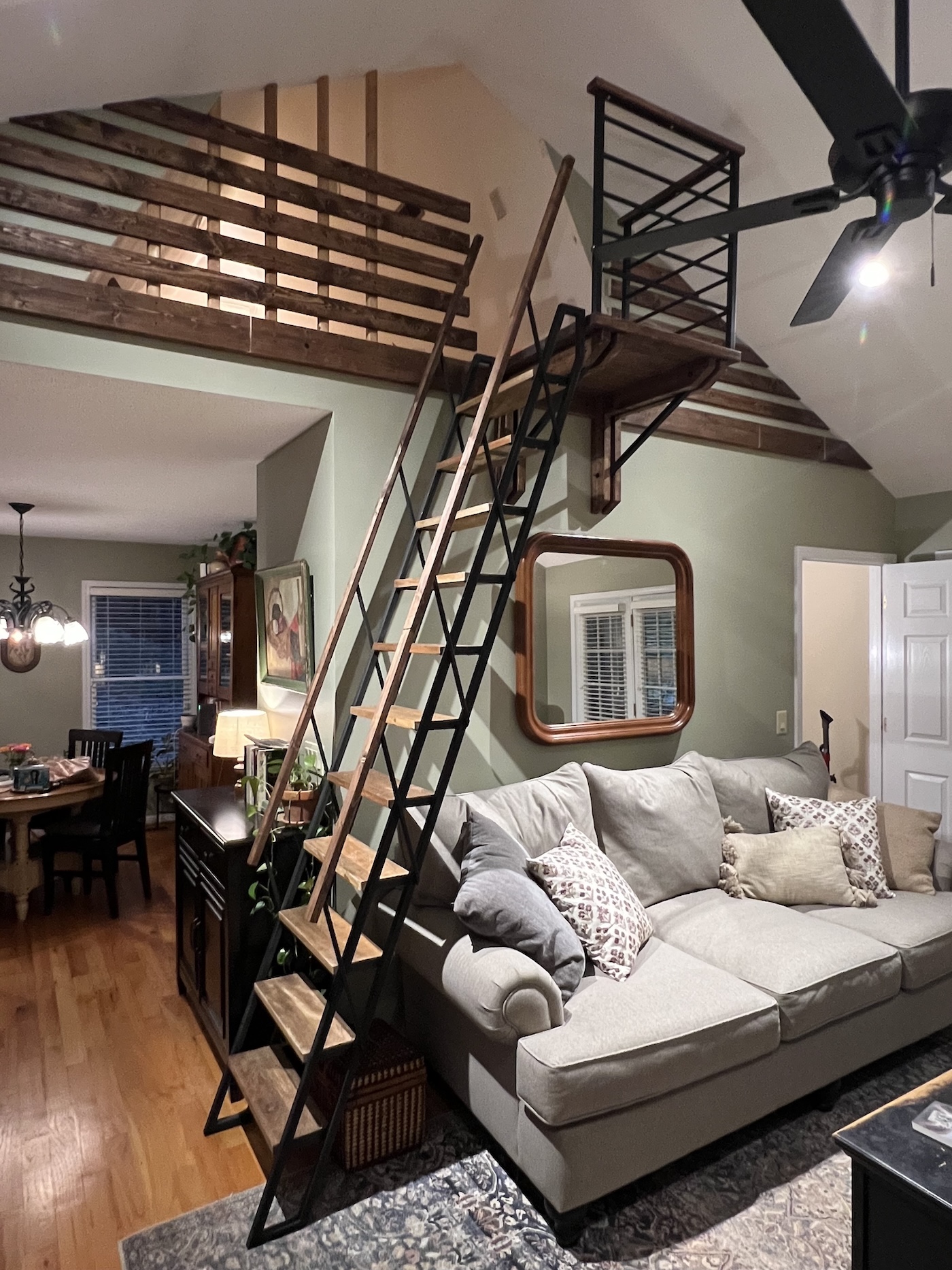 Loft Ladder Stair and Railing